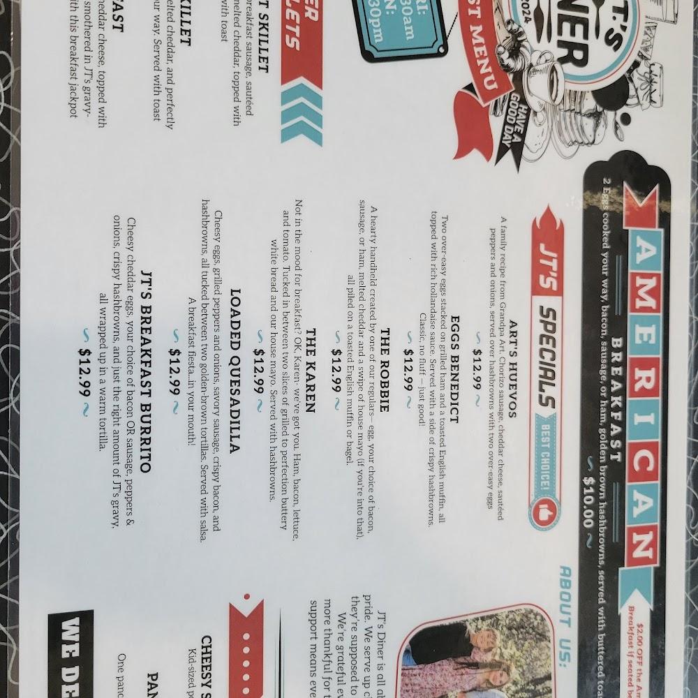 J.T.'s Diner Menu image 1