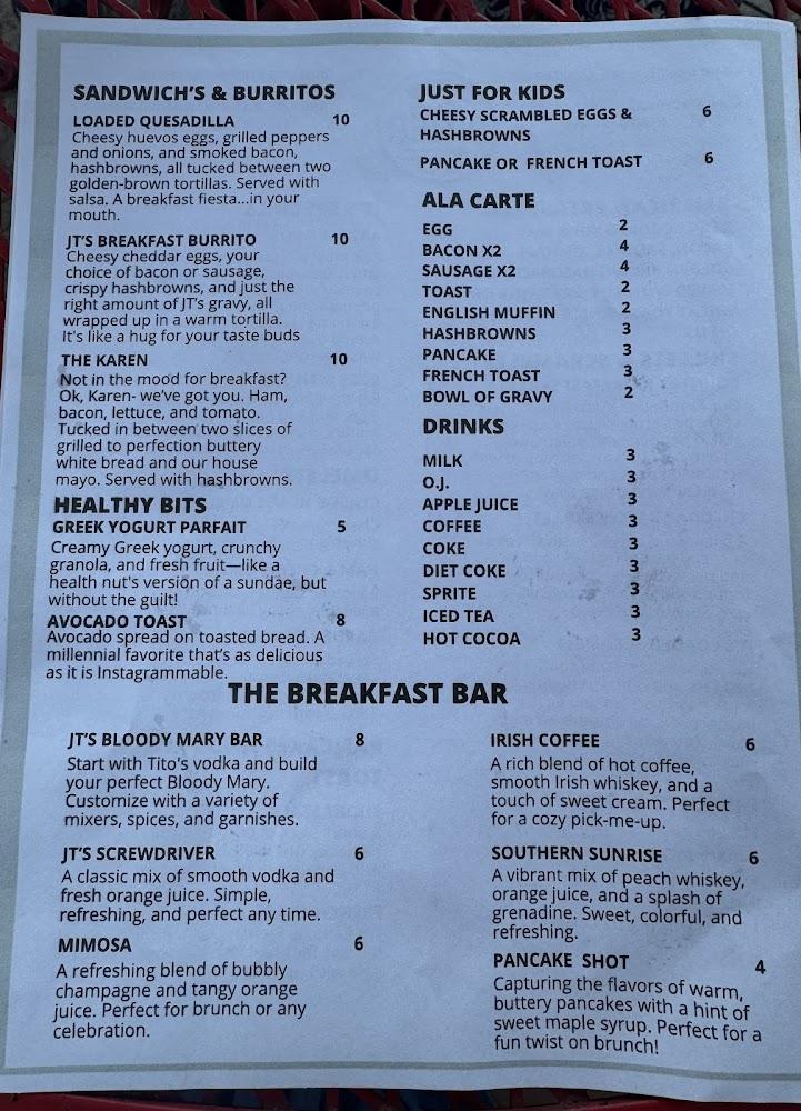 J.T.'s Diner Menu image 4